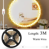 Wall Lamp LED 16W Makeup Mirror Vanity Led Light Bulbs Hollywood Style Led Lamp Touch Switch USB Cosmetic Lighted Dressing table