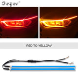 Ceyes 2pcs Led DRL Daytime Running Lights Turn Signal DRL Led Strip Car Light Accessories Brake Side Lights Headlights For Auto