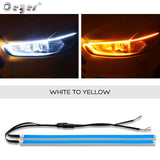 Ceyes 2pcs Led DRL Daytime Running Lights Turn Signal DRL Led Strip Car Light Accessories Brake Side Lights Headlights For Auto