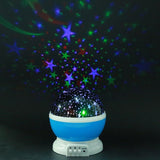 LED Rotating Night Light Projector Starry Sky Star Master Children Kids Sleep Romantic LED USB Projector Lamp Christmas Gifts