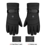 HEROBIKER Motorcycle Gloves Waterproof Heated Guantes Moto Touch Screen Battery Powered Motorbike Racing Riding Gloves Winter##