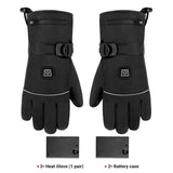 HEROBIKER Motorcycle Gloves Waterproof Heated Guantes Moto Touch Screen Battery Powered Motorbike Racing Riding Gloves Winter##