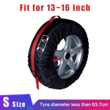 1pc/4Pcs Car Spare Tire Cover Case Polyester Auto Wheel Tires Storage Bags Vehicle Tyre Accessories Dust-proof Protector