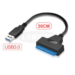 Sata USB Cable Sata To USB 3.0 Adapter Suport 2.5 Inches External SSD HDD Hard Drive 22 Pin Sata III Cable USB Sata 3.0 Adapter