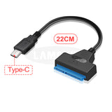 Sata USB Cable Sata To USB 3.0 Adapter Suport 2.5 Inches External SSD HDD Hard Drive 22 Pin Sata III Cable USB Sata 3.0 Adapter