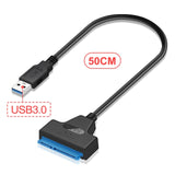 Sata USB Cable Sata To USB 3.0 Adapter Suport 2.5 Inches External SSD HDD Hard Drive 22 Pin Sata III Cable USB Sata 3.0 Adapter