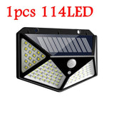 114/100 LED Solar Light Outdoor Solar Lamp PIR Motion Sensor Wall Light Waterproof Solar Sunlight Powered Garden street light