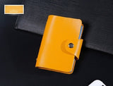 New PU Leather Function 24 Bits Card Case Business Card Holder Men Women Credit Passport Card Bag ID Passport Card Wallet H088