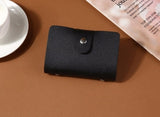 New PU Leather Function 24 Bits Card Case Business Card Holder Men Women Credit Passport Card Bag ID Passport Card Wallet H088