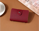 New PU Leather Function 24 Bits Card Case Business Card Holder Men Women Credit Passport Card Bag ID Passport Card Wallet H088