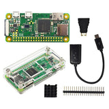 Raspberry Pi Zero W Starter Kit+ Acrylic Case + Heat Sink +2 x 20 pin GPIO Header better than Raspberry Pi Zero 1.3